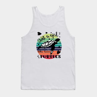 Just a girl who loves Turtles 2 Tank Top